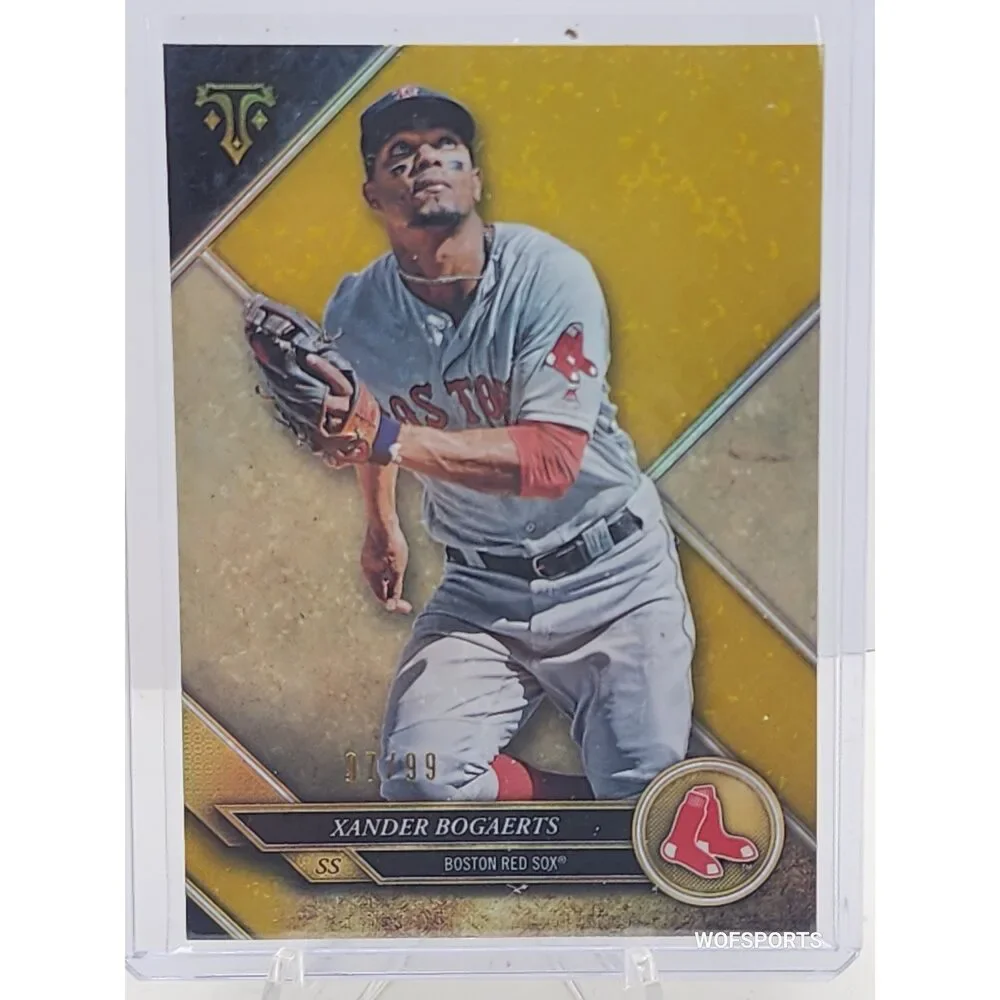 2017 Topps Triple Threads Gold 97/99 Xander Bogaerts #58 Boston Red Sox